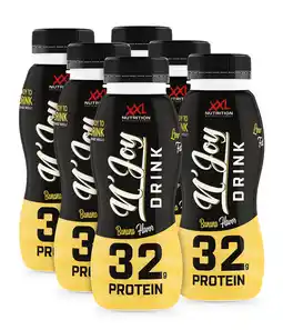 Decathlon N'Joy Protein Drink - 32g Proteïne, Kant en Klare Eiwitshake - Banaan - 6 Pack aanbieding