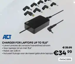 CompuDeals ACT charger for laptops up to ITATAC2055 aanbieding