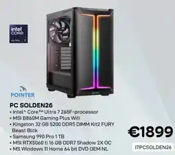 CompuDeals Pointer PC solden26 ITPCSOLDEN26 aanbieding
