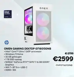 CompuDeals HP omen gaming dektop GT160130NB ITHPGT160130NB aanbieding