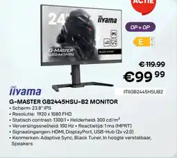 CompuDeals Iiyama G-master GB2445HSU-B2 monitor ITIIGB2445HSUB2 aanbieding
