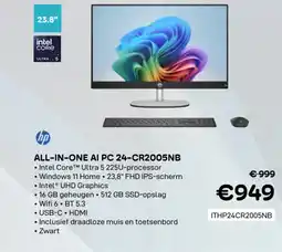 CompuDeals HP all-in-one AI PC 24-CR2005NB ITHP24CR2005NB aanbieding