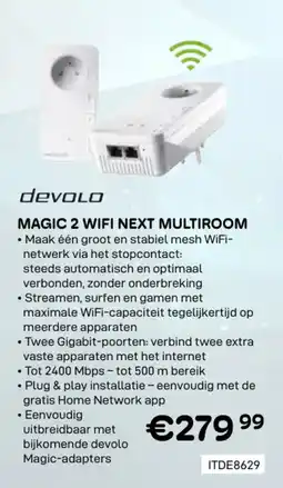 CompuDeals Devolo magic 2 wifi next multiroom ITDE8629 aanbieding