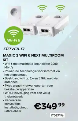 CompuDeals Devolo magic 2 wifi 6 next multiroom kit ITDE7196 aanbieding