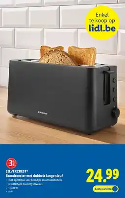 Lidl Broodrooster met dubbele lange sleuf aanbieding