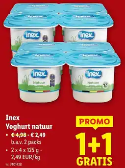 Lidl Yoghurt natuur aanbieding