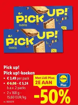 Lidl Pick up!-koeken aanbieding