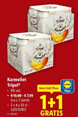 Lidl Karmeliet Tripel aanbieding