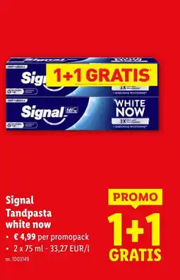 Lidl Tandpasta white now aanbieding