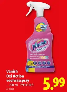 Lidl Oxi Action voorwasspray aanbieding