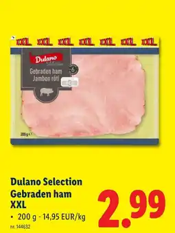 Lidl Gebraden ham XXL aanbieding