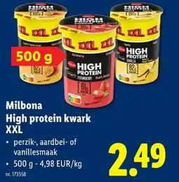Lidl High protein kwark XXL aanbieding