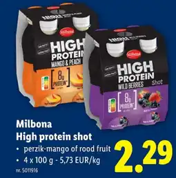 Lidl High protein shot aanbieding