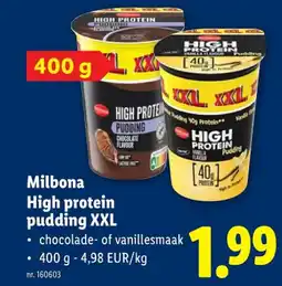 Lidl High protein pudding XXL aanbieding