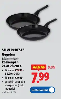 Lidl Gegoten aluminium koekenpan, 24 of 28 cm ø aanbieding