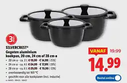 Lidl Gegoten aluminium kookpan, 20 cm, 24 cm of 28 cm aanbieding