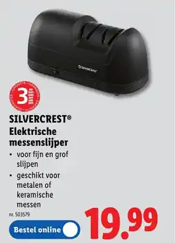 Lidl Elektrische messenslijper aanbieding