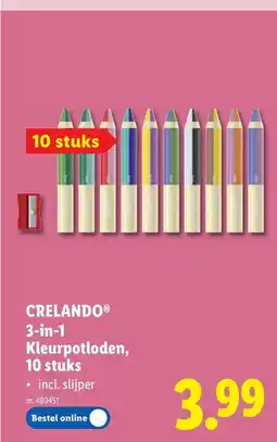 Lidl 3-in-1 Kleurpotloden, 10 stuks aanbieding