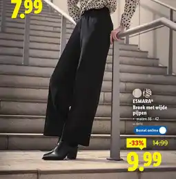 Lidl Broek met wijde pijpen aanbieding