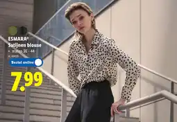 Lidl Satijnen blouse aanbieding