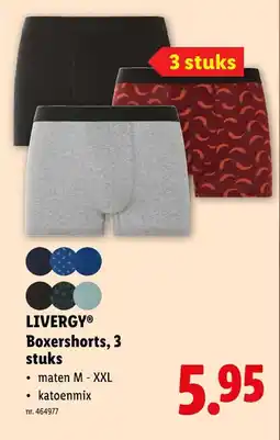 Lidl Boxershorts, 3 stuks aanbieding