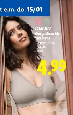 Lidl Beugelloze bh met kant aanbieding