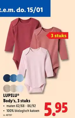 Lidl Body's, 3 stuks aanbieding