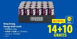 Lidl Energy drink cassis aanbieding