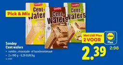 Lidl Cent wafers aanbieding