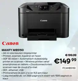 CompuDeals Canon maxify MB5150 ITCAMB5150 aanbieding