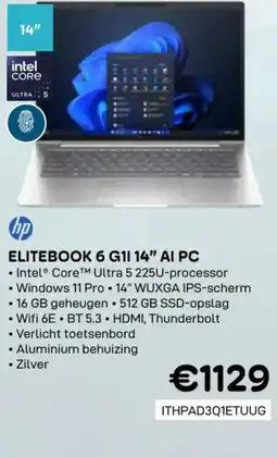 CompuDeals HP elitebook 6 G1I 14 AI PC ITHPAD3Q1ETUUG aanbieding