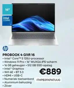 CompuDeals HP probook 4 G1IR 16 ITHPB39XPATUUG aanbieding