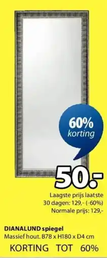 Jysk Dianalund Spiegel aanbieding