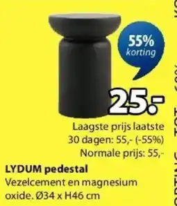 Jysk LYDUM pedestal aanbieding