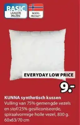Jysk Kunna Synthetisch Kussen aanbieding