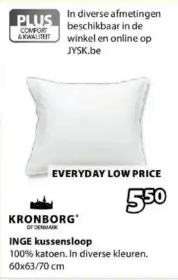Jysk Inge kussensloop aanbieding