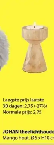 Jysk Johan Theelichthouder aanbieding