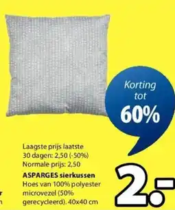 Jysk Asparges Sierkussen aanbieding