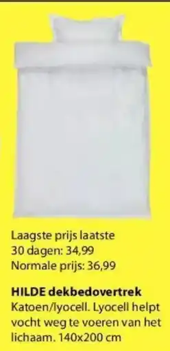 Jysk Hilde Dekbedovertrek aanbieding