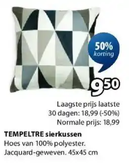 Jysk Tempeltre Sierkussen aanbieding