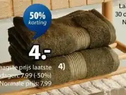 Jysk Karlstad Handdoek aanbieding