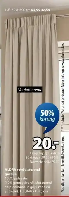Aldra verduisterend gordijn