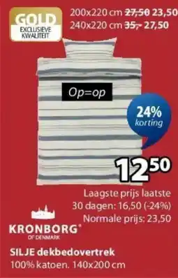 Jysk Silje Dekbedovertrek aanbieding