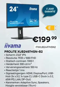 CompuDeals Prolite XUB2497HSN-B2 ITIIXUB2497HSN2 aanbieding