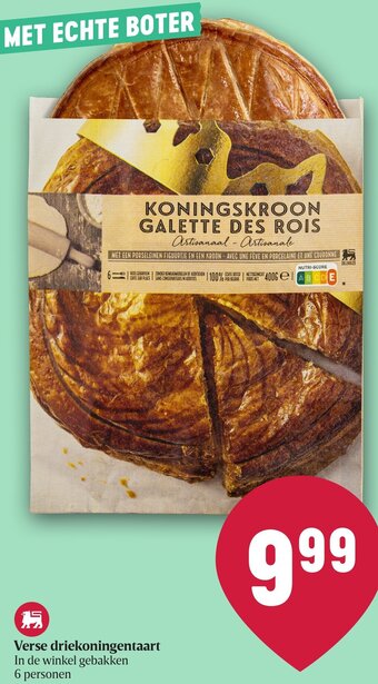 Delhaize Verse driekoningentaart aanbieding