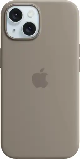 Krëfel Siliconenhoesje met MagSafe voor iPhone 15 - Klei aanbieding