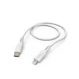 Krëfel Oplaadkabel Flexible, USB-C - Lightning, 1,5 m, silicone, v. iPhone, wit aanbieding