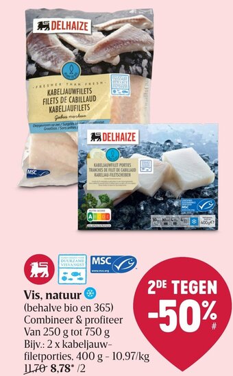 Delhaize Vis, natuur aanbieding