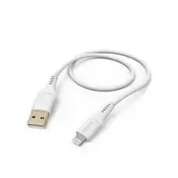Krëfel Oplaadkabel Flexible, USB-A - Lightning, 1,5 m, silicone, v. iPhone, wit aanbieding