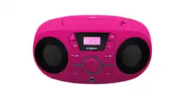 Krëfel Draagbare FM-radio met CD-speler - CD61RUSB - Roze aanbieding